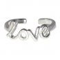 New .925 Sterling Silver Love Toe Ring adjustable size | Made In USA