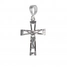 Sterling Silver .925 Crucifix Cross Charm Pendant | Made in USA