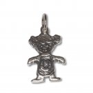 Sterling Silver .925 Oxidized Happy Baby Girl Charm Pendant | Made in USA