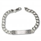 Sterling Silver .925 Link ID/Identification Bracelet 8.5" 13G | Made In USA