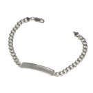 Sterling Silver Link ID/Identification Bracelet 8.5" 15G | Made In USA
