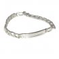 Sterling Silver .925 Link ID/Identification Bracelet 8.25" 15G | Made In USA