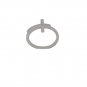 Sterling Silver Cross Ring with Cubic Zirconia Stones Sizes 4-10 | Made in USA