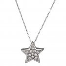 Sterling Silver .925 Star Pendant with Cubic Zirconia Stones | Made in USA