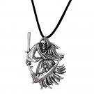 Sterling Silver .925 Antique Style Grim Reaper, The Death, Charm | Made in USA