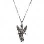 Sterling Silver .925 Antique Style Archangel Gabriel, Angel of Revelation