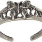 Sterling Silver .925 Antique Style Butterfly Beautiful Toe Ring | Made in USA