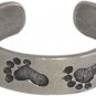 Sterling Silver Antique Style Plate Feet Toe Ring adjustable size | Made In USA