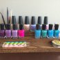Table Top Wood Stained Nail Polish Rack Storage