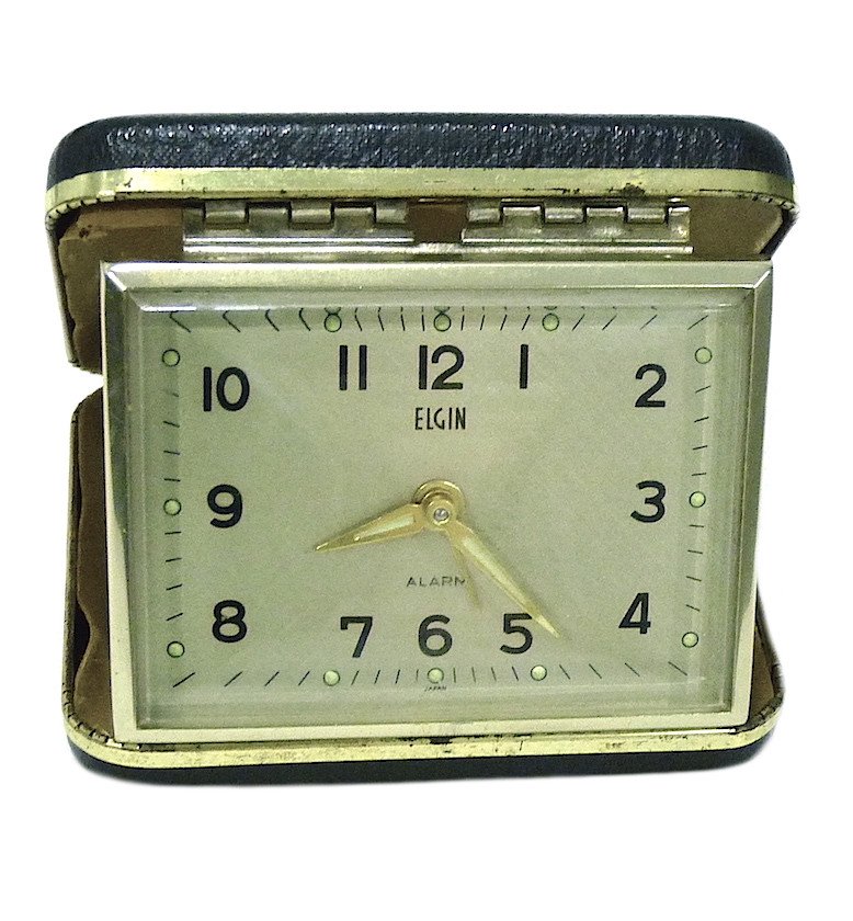 elgin travel alarm clock