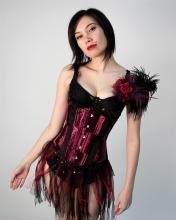 Tyrian Purple Velvet Corset