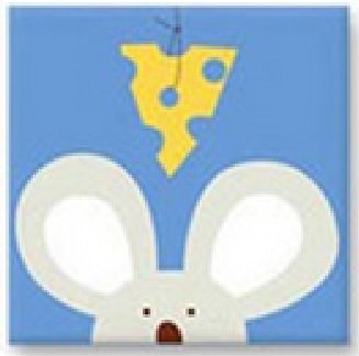 Cheesy Mouse - Cartoon Animals Cross Stitch Kits for Kids