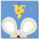 Cheesy Mouse - Cartoon Animals Cross Stitch Kits for Kids