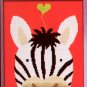 Zig Zag Zebra - Cartoon Animals Cross Stitch Kits for Kids