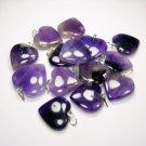 Amethyst Crystal Heart Pendant