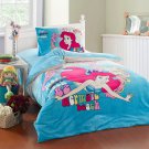 The Little Mermaid Girls Velvet Kids Bedding Set . TWIN