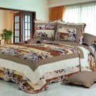 100% Cotton High Quality King Quilt BedSpread Set