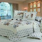 100% Cotton High Quality King Quilt BedSpread Set