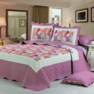 100% Cotton High Quality King Quilt BedSpread Set