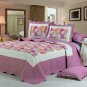 100% Cotton High Quality King Quilt BedSpread Set