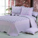 100% Cotton High Quality King Quilt BedSpread Set
