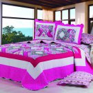 100% Cotton High Quality King Quilt BedSpread Set
