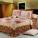 100% Cotton High Quality King Quilt BedSpread Set