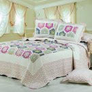 100% Cotton High Quality King Quilt BedSpread Set