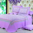 100% Cotton High Quality King Quilt BedSpread Set