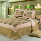 100% Cotton High Quality King Quilt BedSpread Set