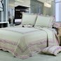 100% Cotton High Quality King Quilt BedSpread Set