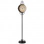 Kassel™ Double Sided Wrought Iron Floor Clock with Quartz Movement - HHFC