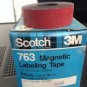 *NEW* 5 ROLLS SCOTCH 3M 3/4" RED Magnetic Labeling Tape 763 Label Maker Roll