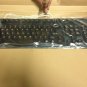 NEW Soft Touch Enhanced AT Keyboard Blue Green IBM PC Style 5 Pin DIN Vintage