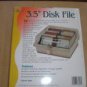 3.5" Disk Storage Box Case Holder - 3 1/2" Disc Diskette PC Tray File Hold 100