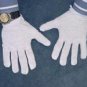 12 PAIRS WHITE 100% COTTON GLOVES INDUSTRIAL WORK NIGHT MOISTURISING JEWELRY