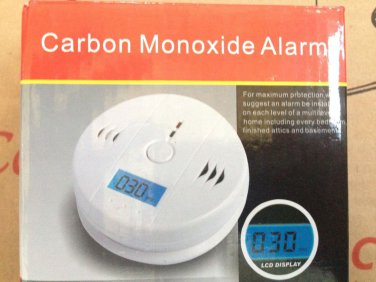 Carbon Monoxide LCD Alarm Poisoning Smoke Gas Sensor Warning CO Detector Kitchen