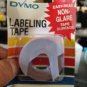 NEW Dymo 3/8" x 12' RED Embossing Tape Label Magazine Maker Printer Refill Roll