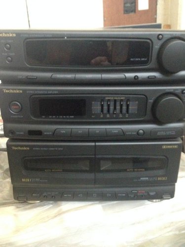 NEW Technics SA-CH455 Stereo Receiver System Dual Cassette Deck AM/FM 135 Watts