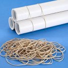 3 POUNDS of Quality Rubber Bands 3 1/2" x 1/16" Medium Quality Office Supply #19