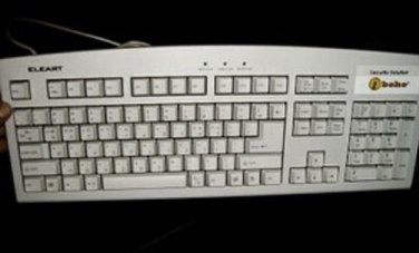 NEW KOREAN & AMERICAN ENGLISH KEYBOARD PS2 PS/2 KOREA w/ smart card and cover