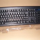 *NEW* BLACK IBM  BLACK 104 SEMI CLICKY KEYBOARD PS2 PS/2 VINTAGE WIRED STANDARD