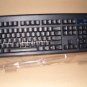 *NEW* BLACK IBM BLACK 104 SEMI CLICKY KEYBOARD PS2 PS/2 VINTAGE WIRED STANDARD