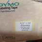 5 Pack Dymo 3/4" x 36' Glossy Yellow Embossing Tape Label Magazine Maker 2300