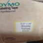 5 Pack Dymo 3/4" x 36' Glossy Yellow Embossing Tape Label Magazine Maker 2300