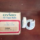10 Pack Dymo 1/2" x 12' CLEAR Embossing Tape Label Magazine Maker Printer Sign