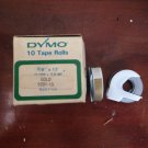 10 Pack Dymo 3/8" x 12' GOLD Embossing Tape Label Magazine Maker Printer 5201-13
