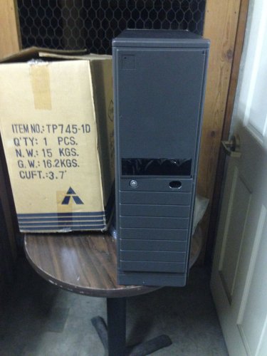 NEW Black AT Computer Case Build Server Tower PC WIN DOS Full Mid System TP745
