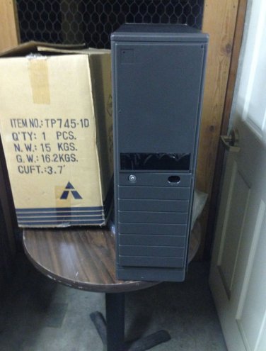 Black AT Computer Case Build Server Tower PC WIN DOS Full Mid System IBM TP745
