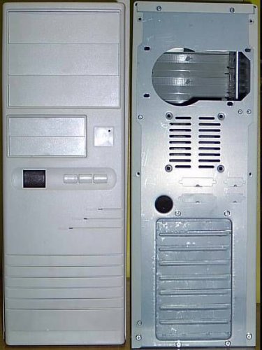 NEW 8 Bay Mid Tower Server AT Computer Case  IBM DOS Windows Win PC Vintage T40T